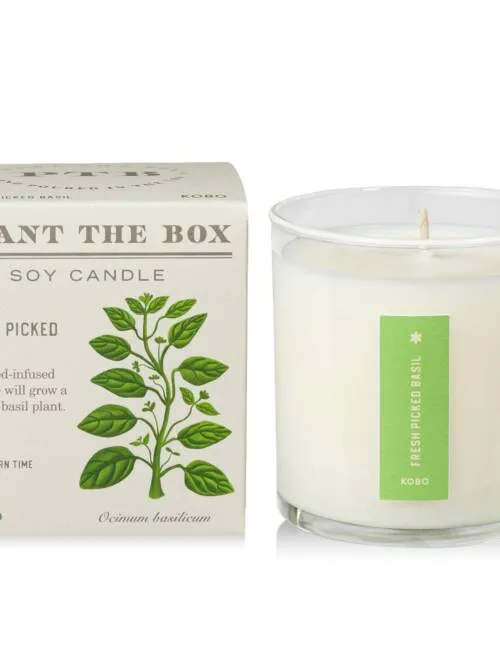 Fresh Picked Basil - Plant the Box Candle - 9oz.
