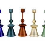 Glass Candle Holder-Teal, 7 x 2.3 Inches - Image 5