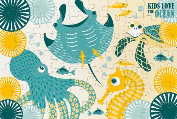 70-piece Ocean puzzle, Made in France - Image 5