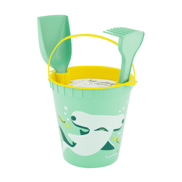 Children's beach toy, eco-friendly bucket - Hammerhead Shark - Image 2