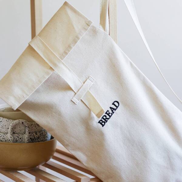 Canvas Cotton Natural Portable Bread Storage Bag - Image 12