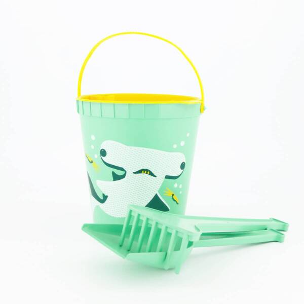 Children's beach toy, eco-friendly bucket - Hammerhead Shark - Image 4