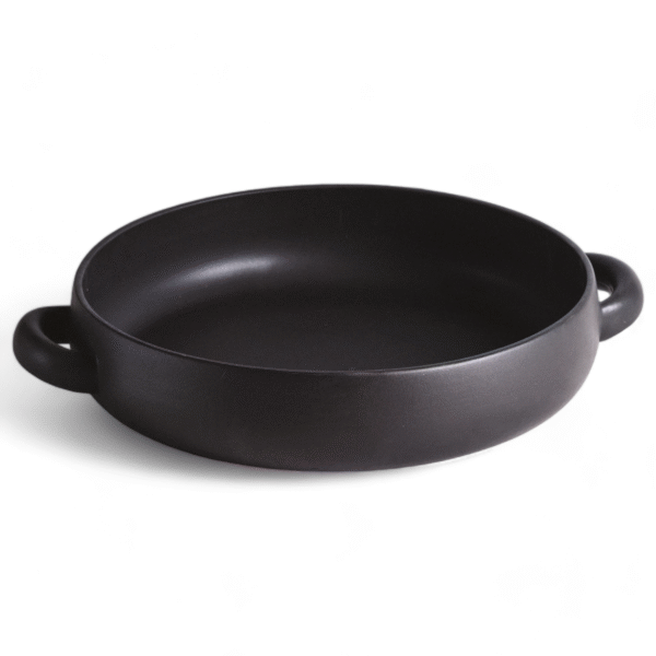 Stoneware Serving Plate with Handles 13.4": Matte White - Image 12