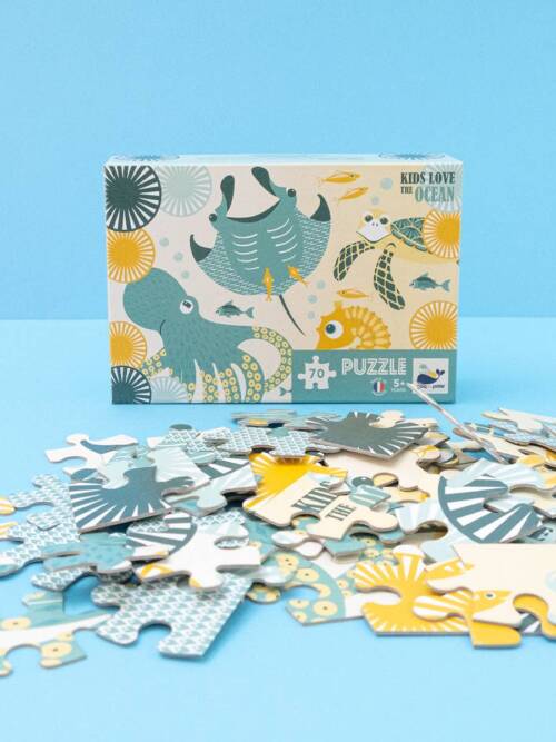 70-piece Ocean puzzle, Made in France