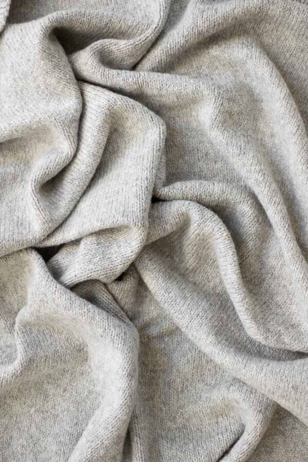 Peruvian Alpaca and Organic Pima Cotton Baby Blanket - Image 2