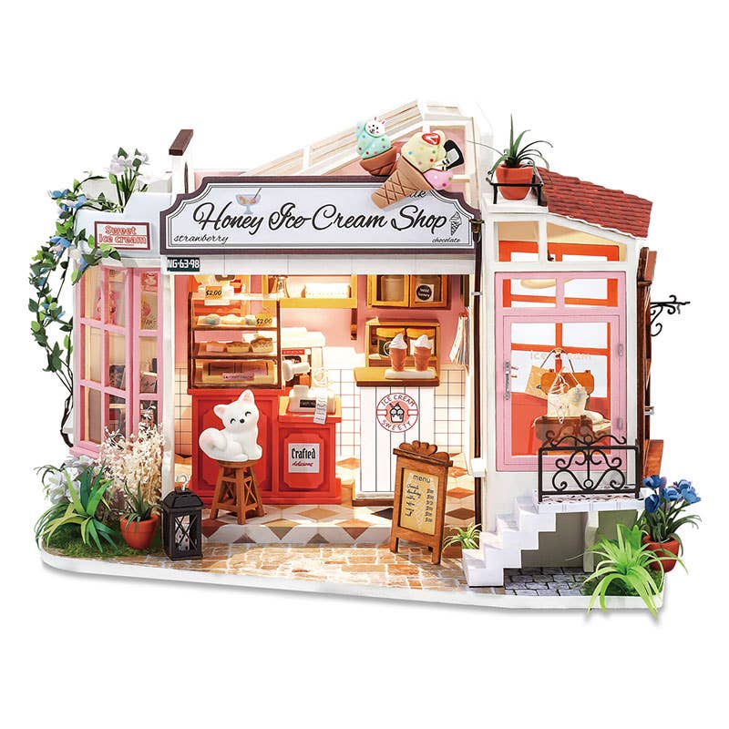 DG148 Honey Ice-cream Shop Rolife DIY miniature house - Image 2