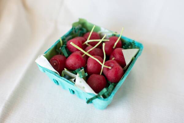 Beeswax Cherry Birthday Candles: 10