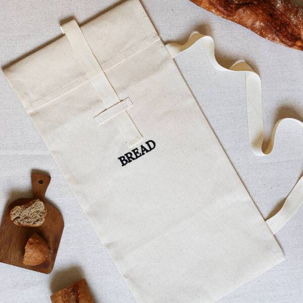 Canvas Cotton Natural Portable Bread Storage Bag - Image 7