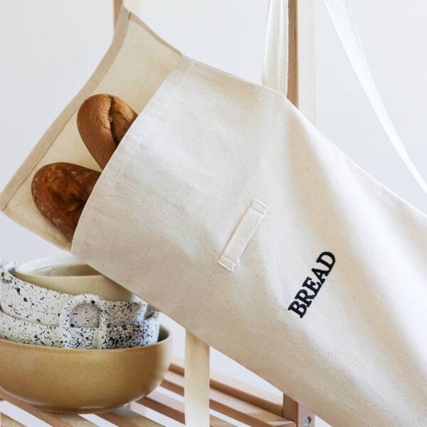 Canvas Cotton Natural Portable Bread Storage Bag - Image 11