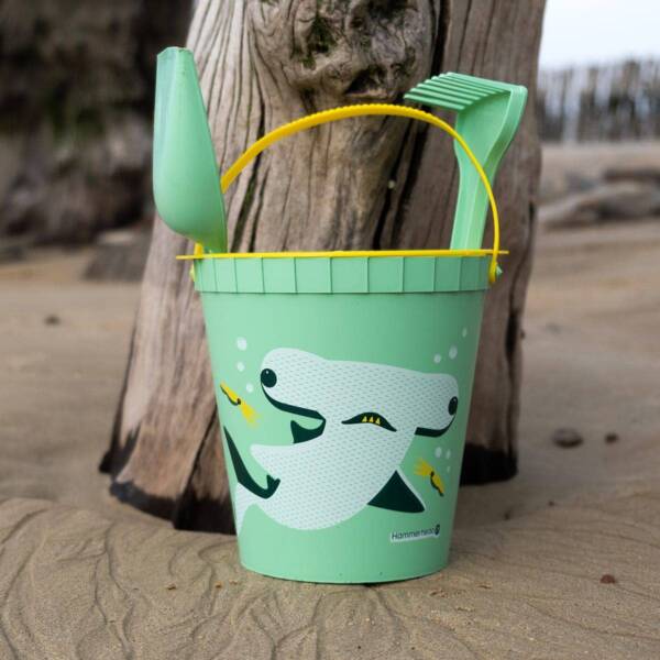 Children's beach toy, eco-friendly bucket - Hammerhead Shark - Image 5