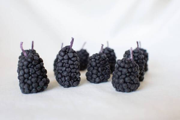 Beeswax Blackberry Birthday Candles: 5 - Image 2