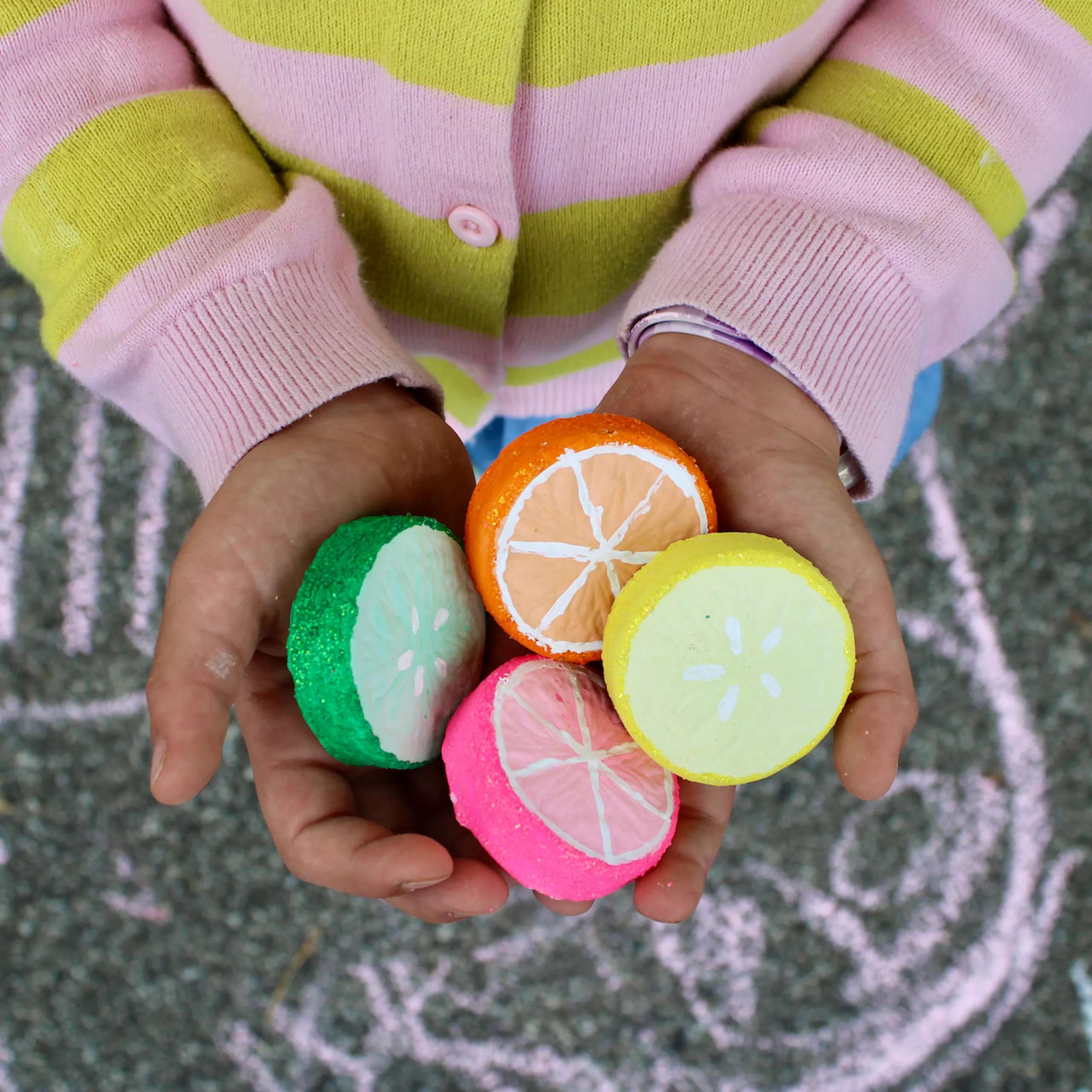 CITRUS SLICES | TWEE HANDMADE SIDEWALK CHALK - Image 4