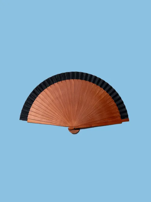 STANDARD Wood Black Fan 100% handmade