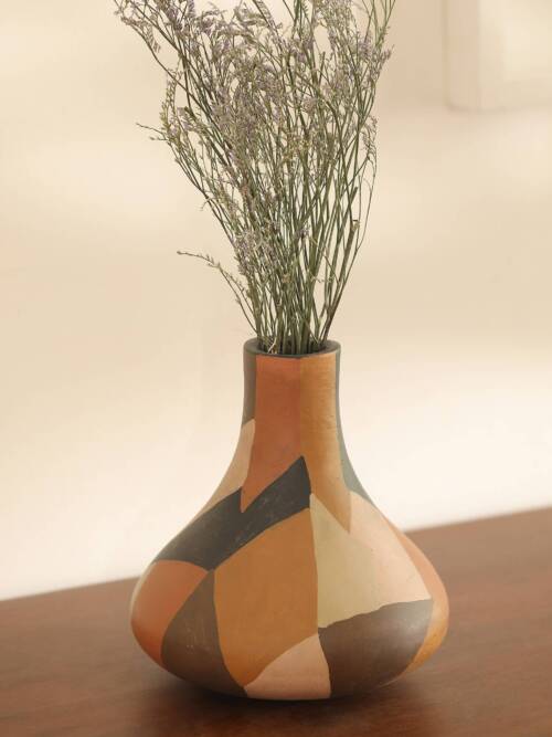 Retro Terracotta Vase (Small)