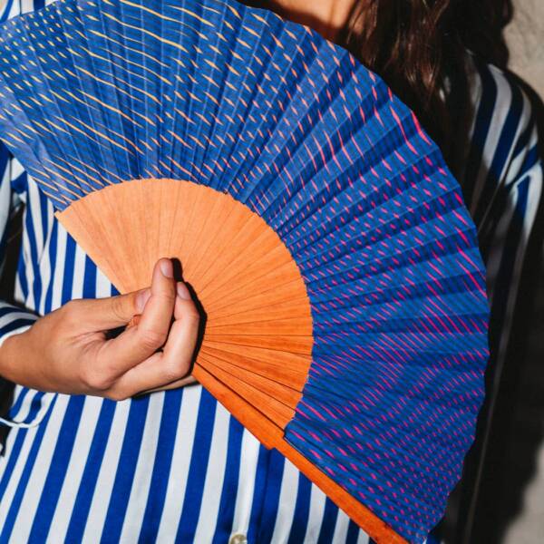 Dancing Waves STANDARD  fan 100% handmade in Spain - Image 2