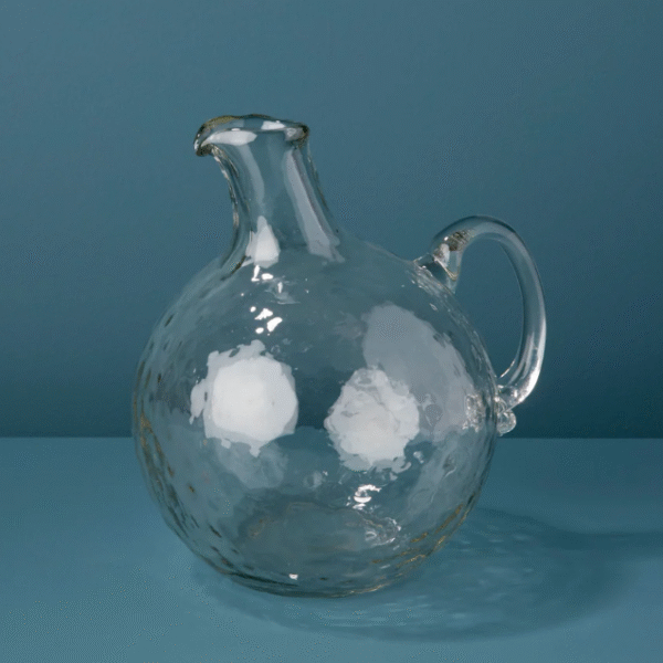 Pebble Glass Globe Pitcher