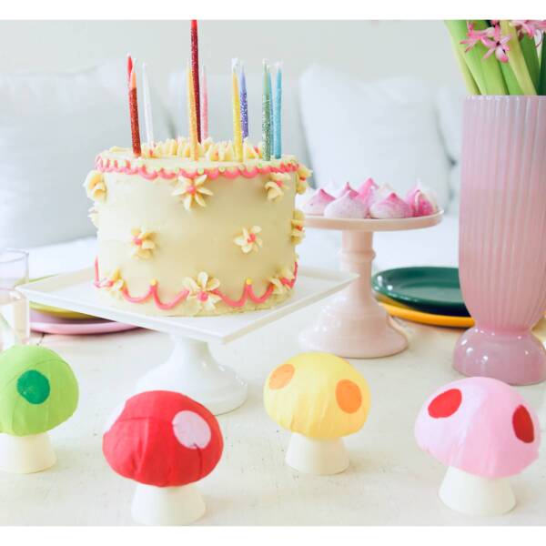 Glitter Wish 3" Beeswax Candles - Rainbow - Set of 10 - Image 3