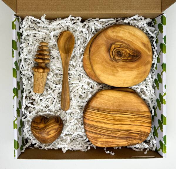 Olive Wood Mini Hostess Gift Set