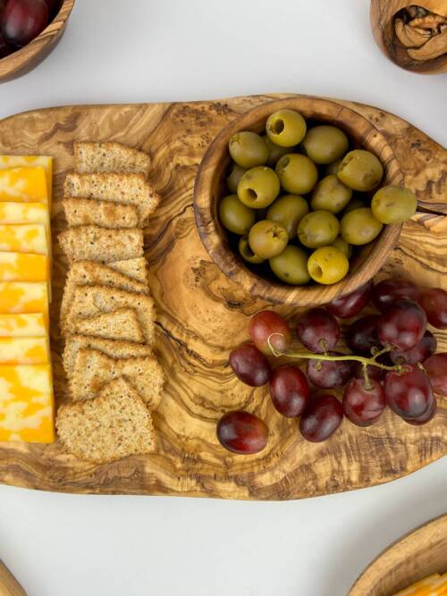 Olive Wood Cheese Board: 11.8"