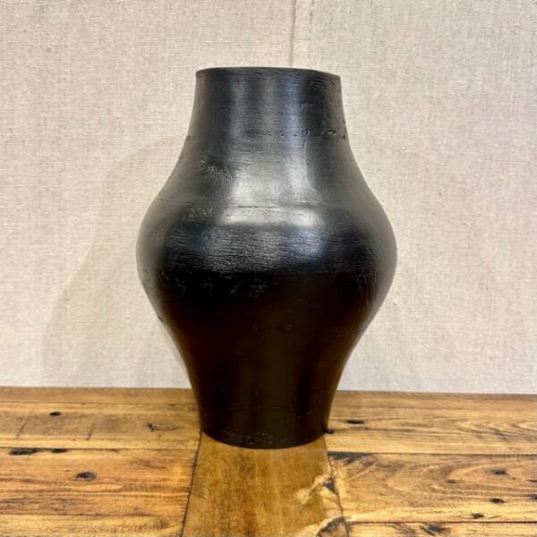 Black Mango Wood Venus Vase - Image 2
