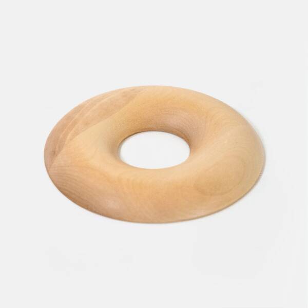 Circular Wooden Doughnut Trivet - Image 2