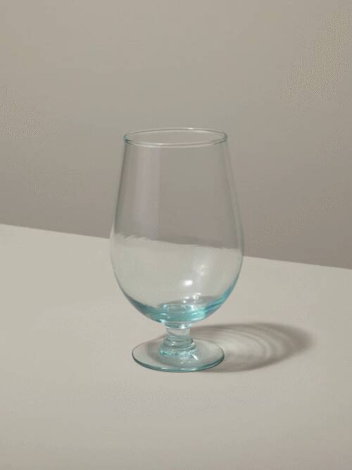 Recycled Glass Footed Tulip