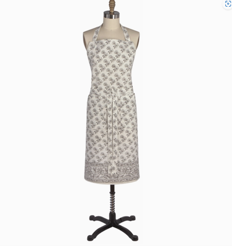 Floret Block Print Apron