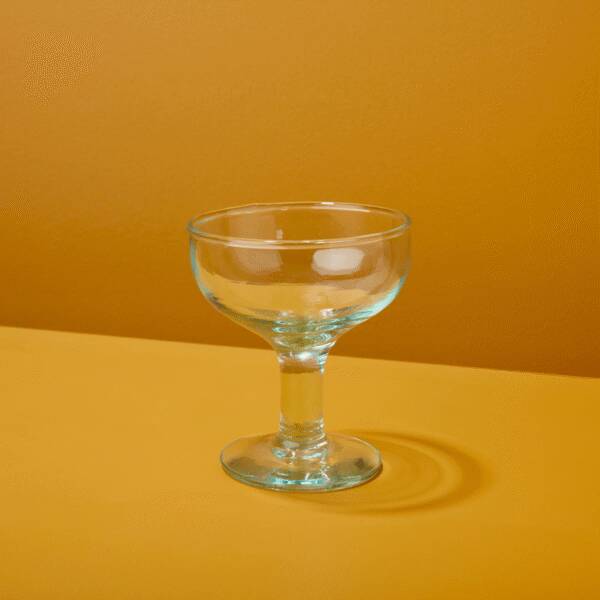Recycled Coupe Glass