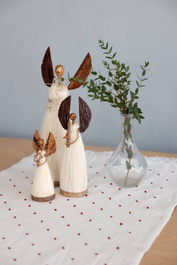 Table Runner, Embroidered Dots - Image 2