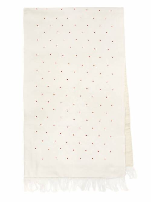Table Runner, Embroidered Dots