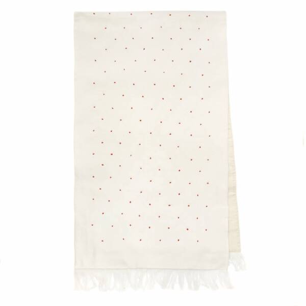 Table Runner, Embroidered Dots