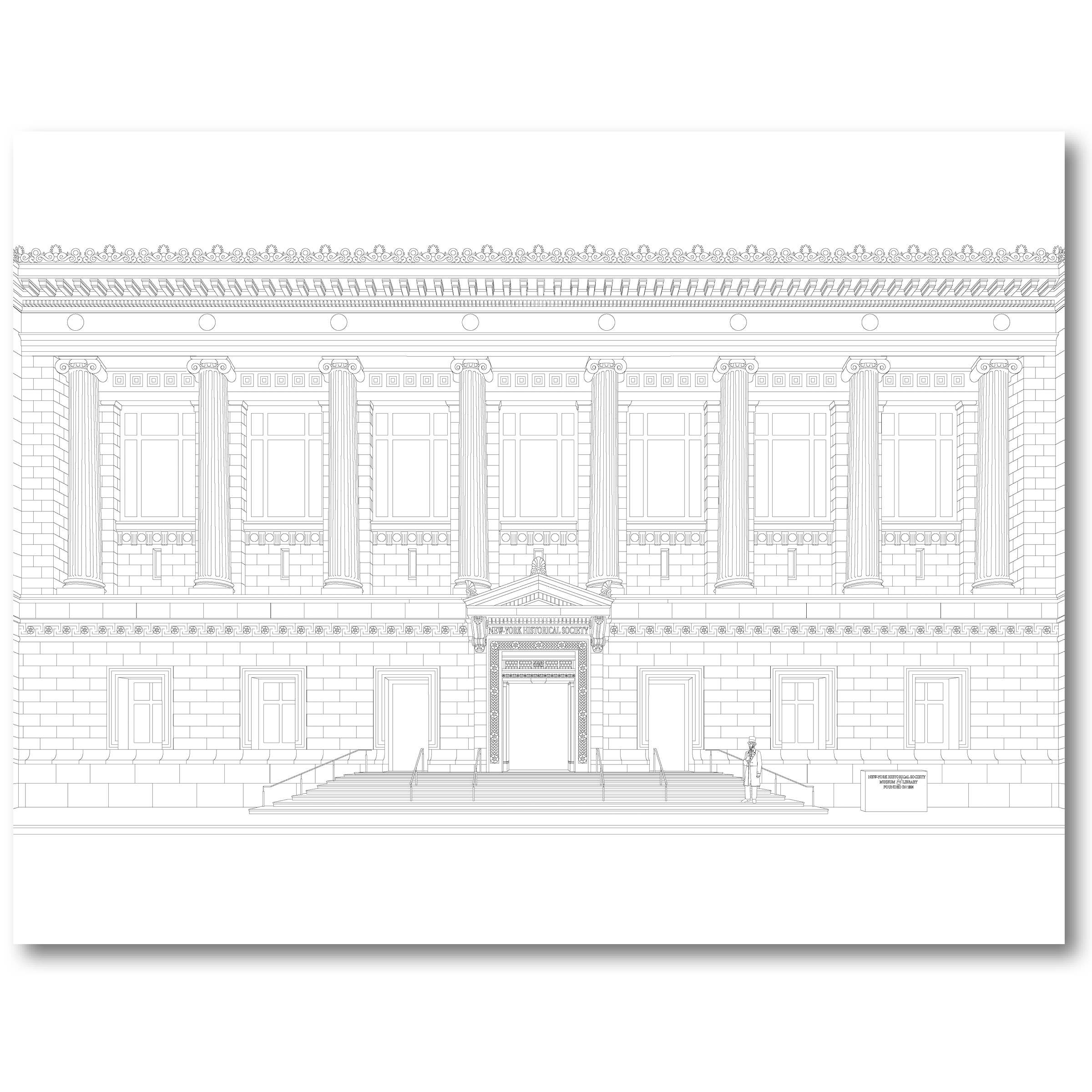 Color NYC Museums coloring book - Image 6