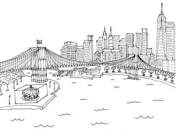 Color New York City coloring book - Image 10