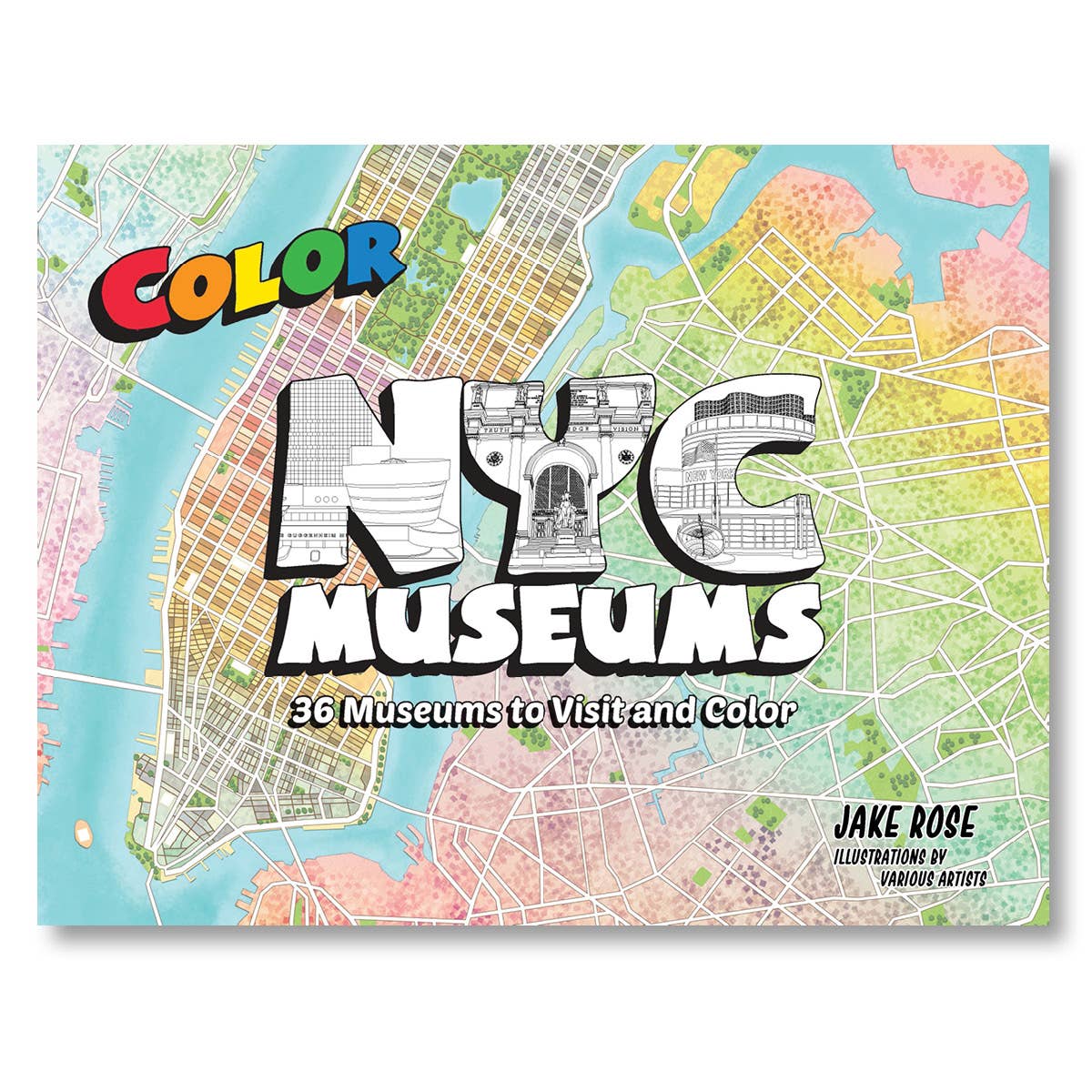 Color NYC Museums coloring book