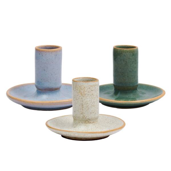 Ceramic Candle Holders: Cosmos Blue - Image 2