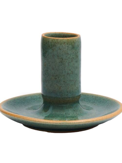 Ceramic Candle Holders: Forest Speckle