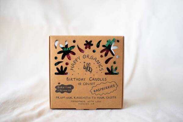 Beeswax Raspberry Birthday Candles: 10 - Image 3