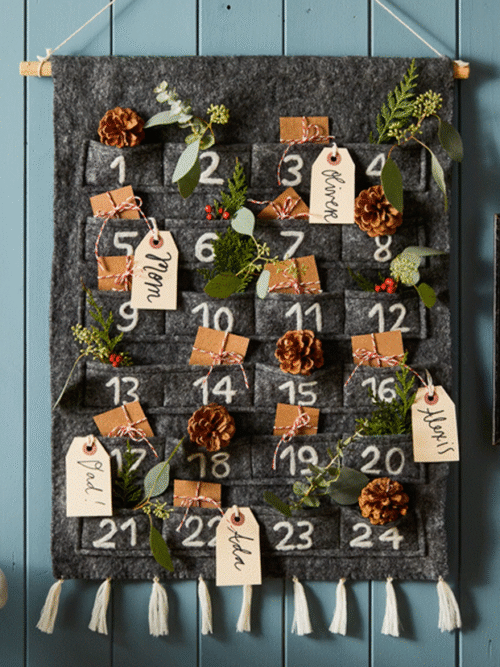 Felt Grey Advent Calendar
