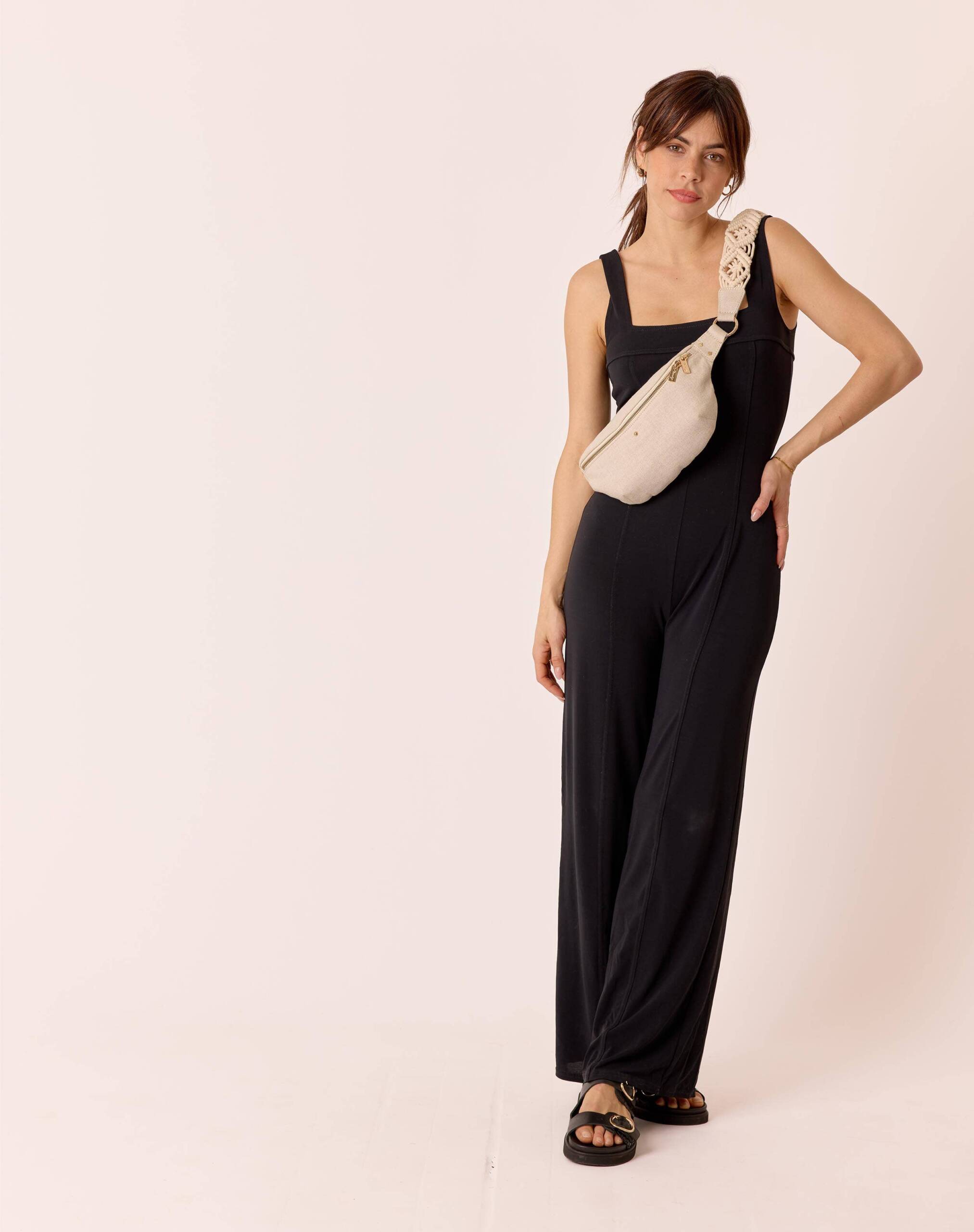 BANANA BAG LINEN MACRAMÉ NICOLE - Image 3