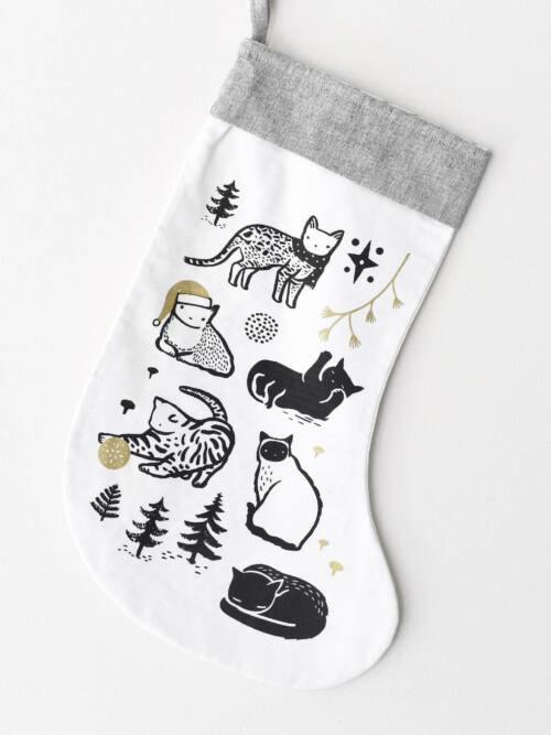 Festive Cats Christmas Stocking
