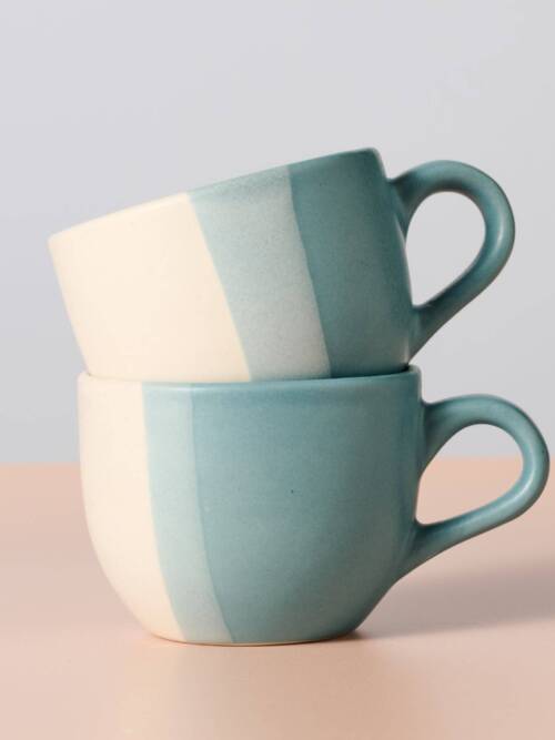 Pheeka Striped Tea Cups - Set of 2
