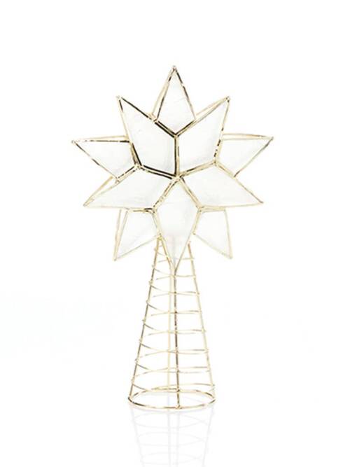 Capiz Star Christmas Tree Topper