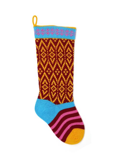 Colorful Stocking - Red