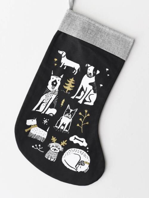 Festive Pups Christmas Stocking