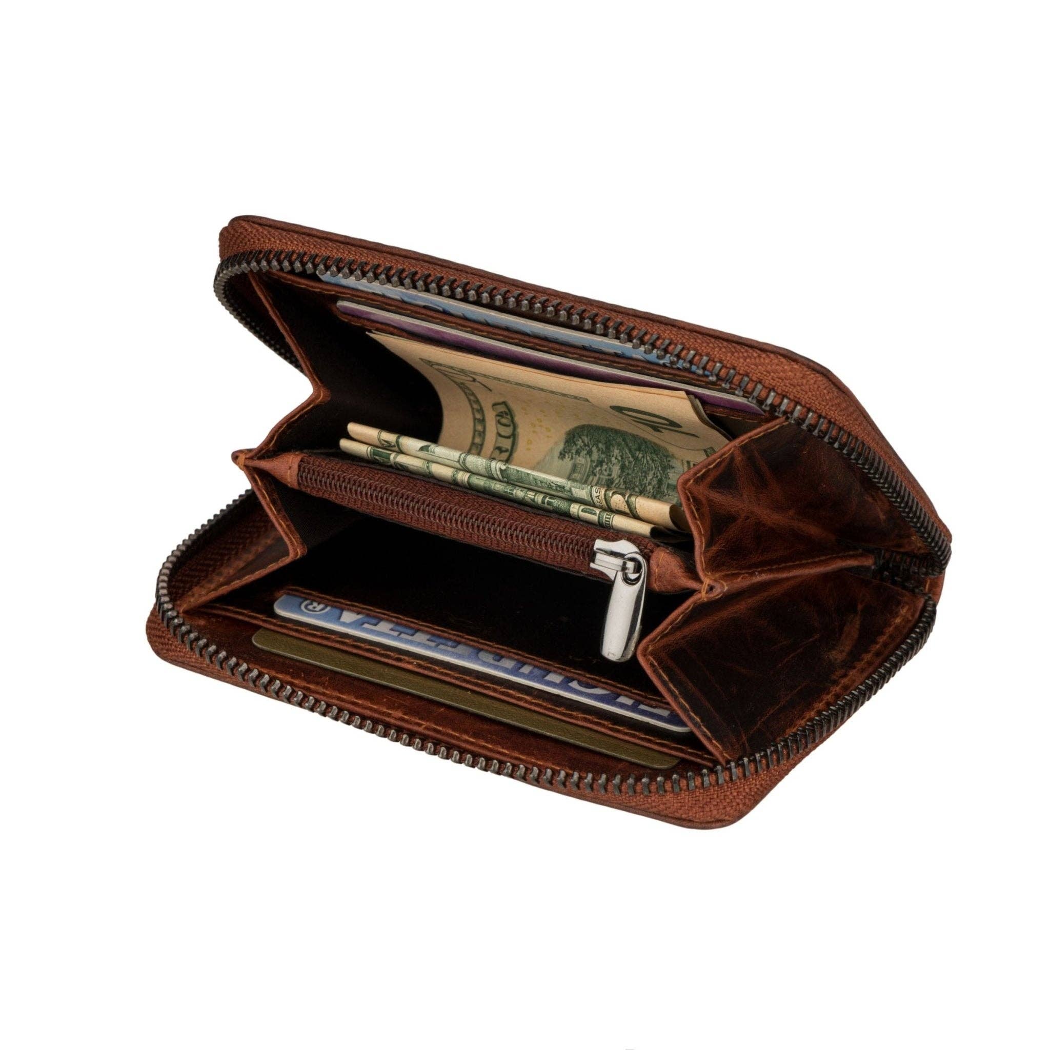 Hazel Leather Wallet – Women – Chestnut - Image 7