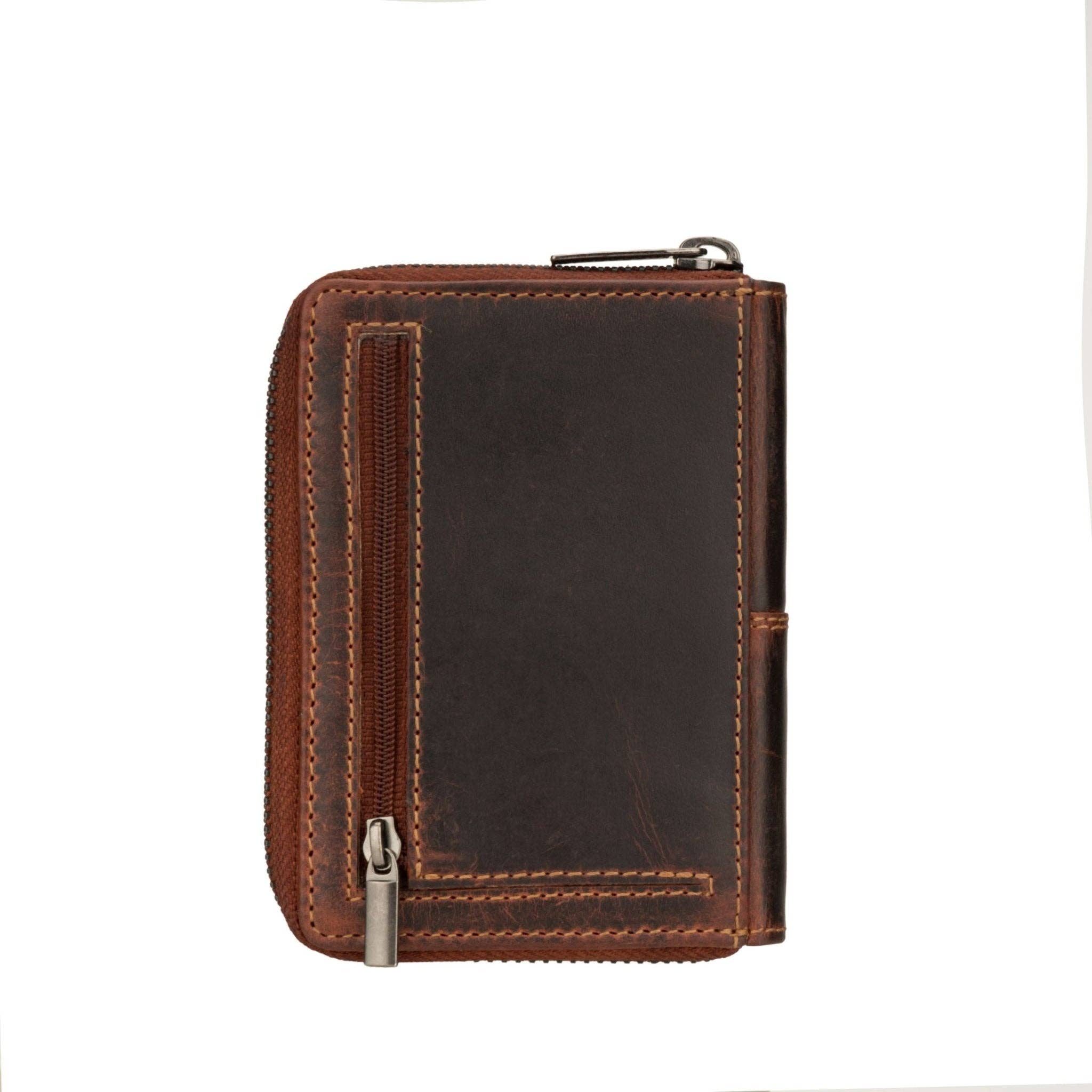 Nora Leather Wallet – Women – Chestnut - Image 2