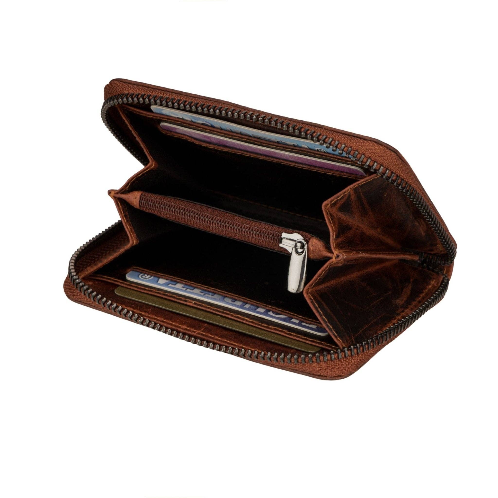 Hazel Leather Wallet – Women – Chestnut - Image 6