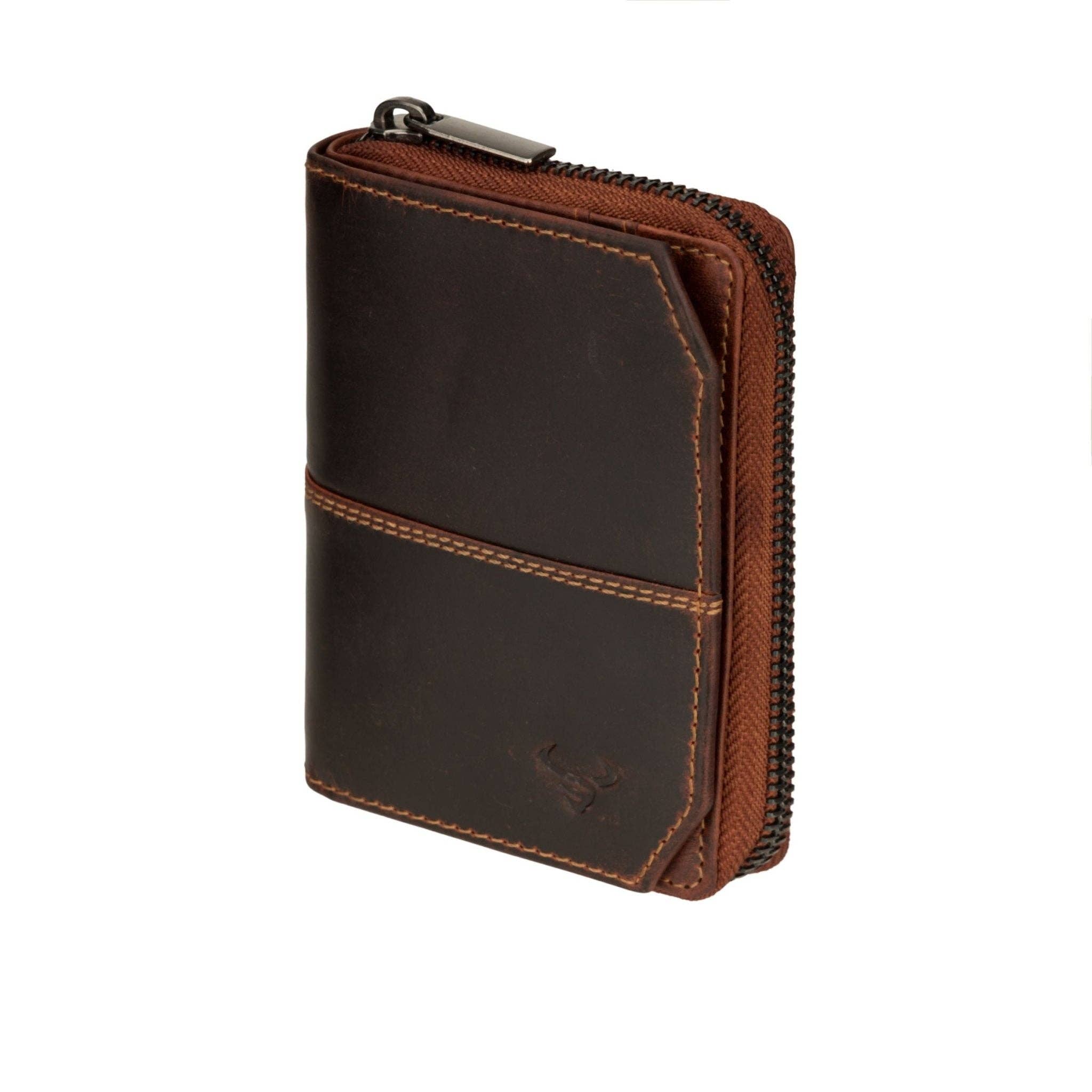 Nora Leather Wallet – Women – Chestnut - Image 3