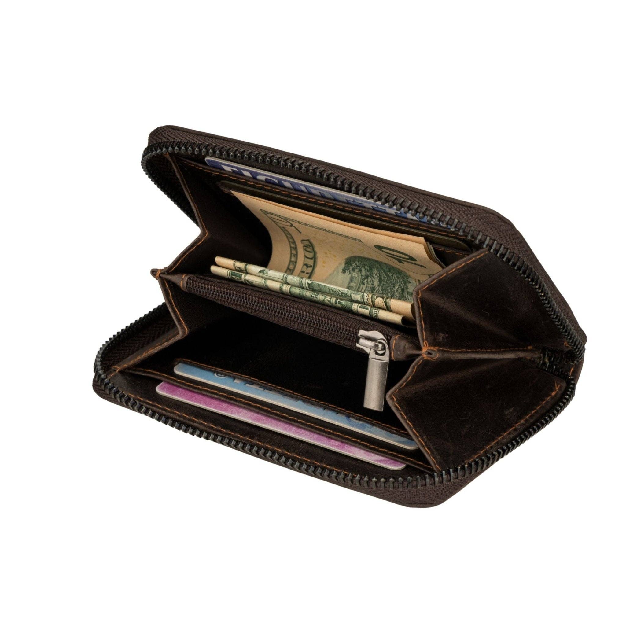 Hazel Leather Wallet – Women – Brown - Image 7