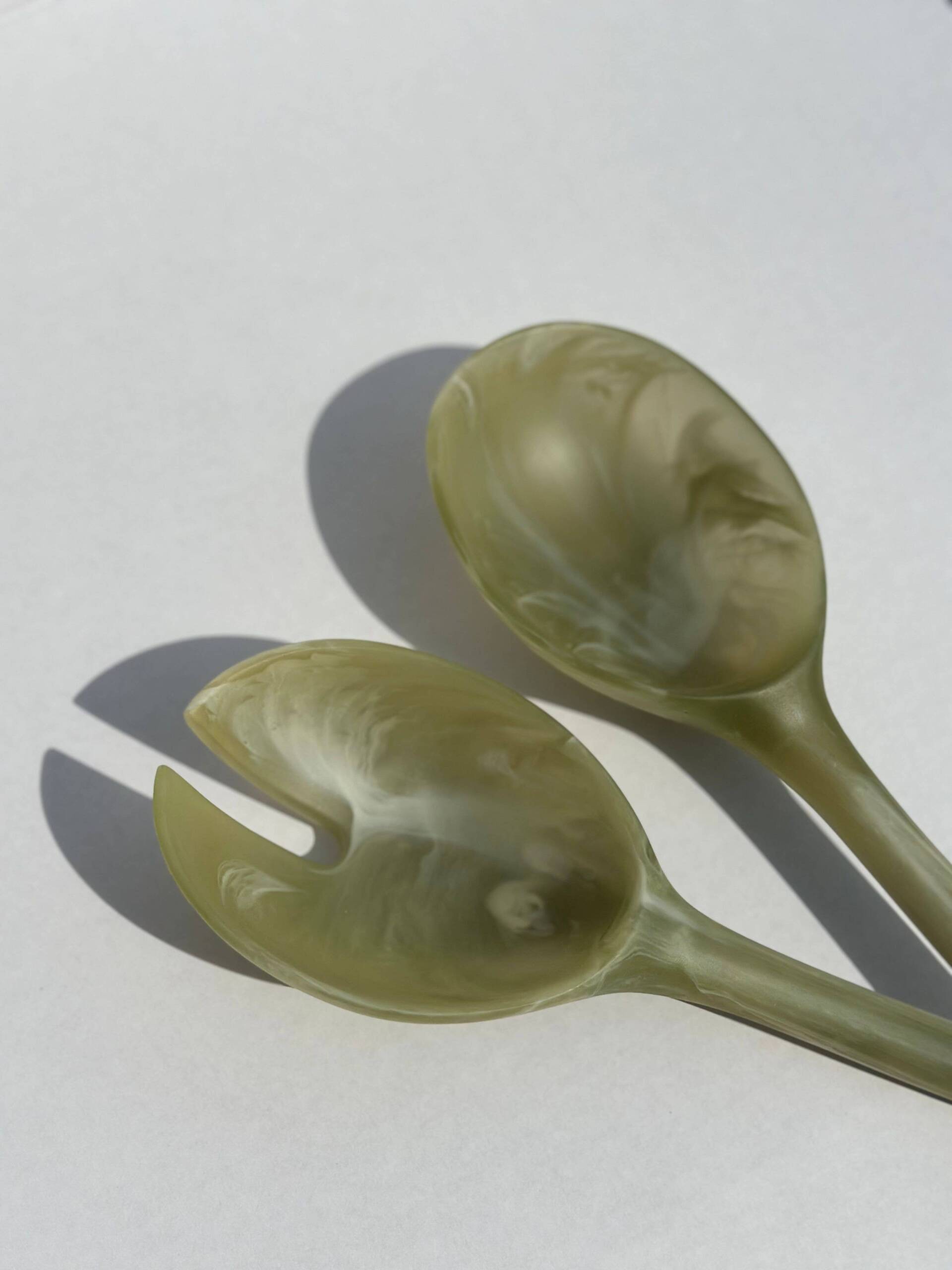 Salad Servers - Olive Set - Image 3
